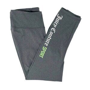 NWOT Juicy Couture Sport Cropped Hi-Rise Logo Leggings Gray Size Medium